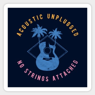 Acoustic Unplugged No Strings Attached Sticker